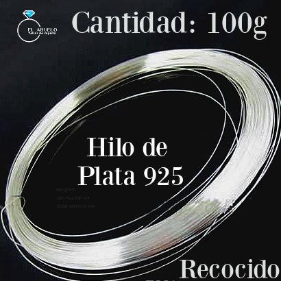 Hilo de Plata 925 Recocido 100g